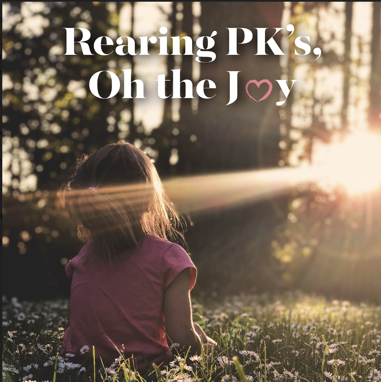 Rearing PK’s, Oh The Joy! – Leighann McCoy
